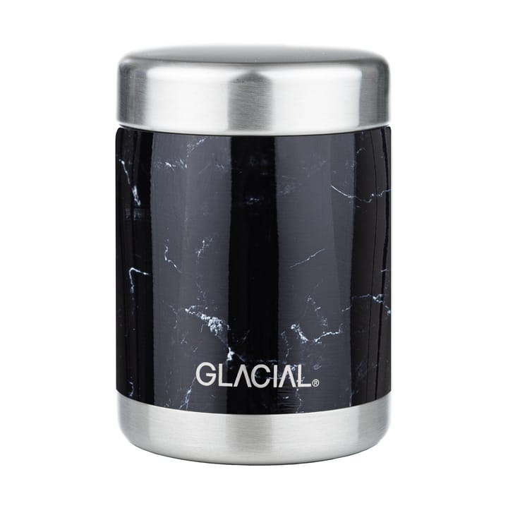 Glacial food thermos 350 ml, Black marble Glacial