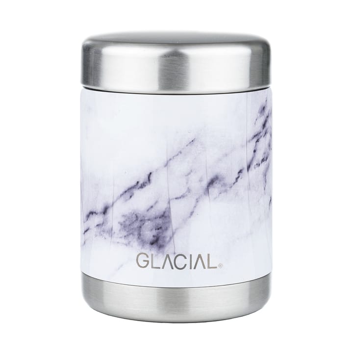 Glacial food thermos 350 ml, White marble Glacial