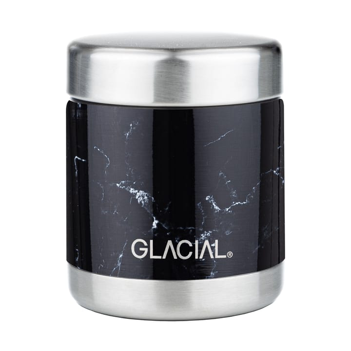 Glacial food thermos 450 ml, Black marble Glacial