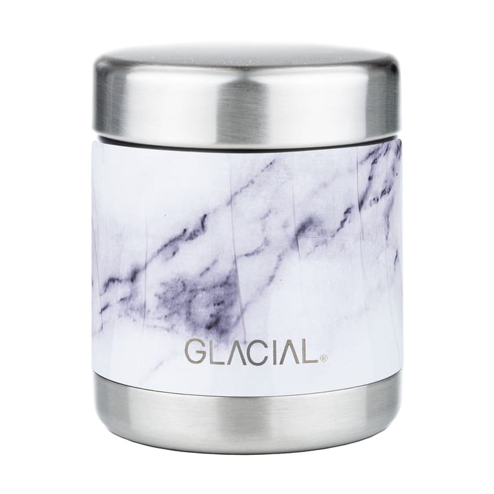 Glacial food thermos 450 ml, White marble Glacial