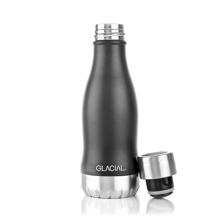 Glacial water bottle 280 ml, Matte black Glacial