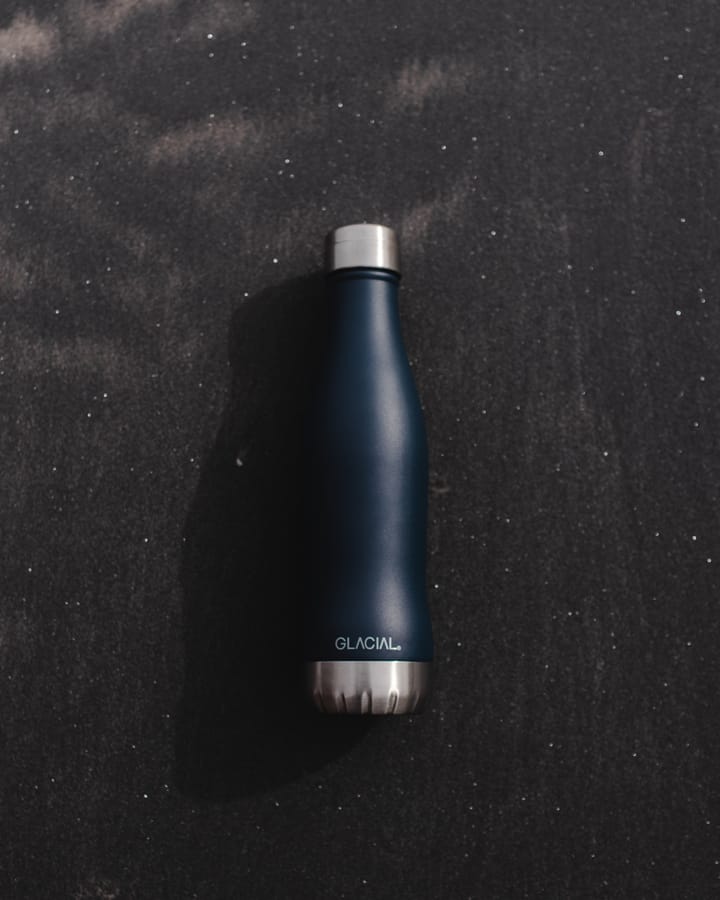 Glacial water bottle 400 ml, Matte navy Glacial