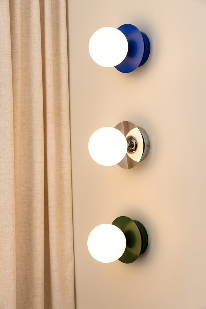 Art Deco IP44 wall lamp/ceiling lamp, Blue-White Globen Lighting