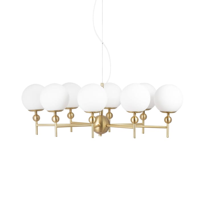 Astrid Pendant - Brass/white, 8 lamps - Globen Lighting