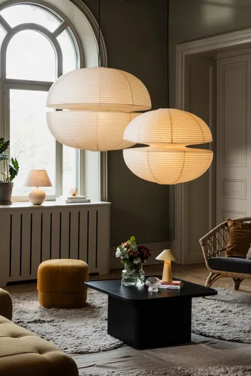 Cannes portable table lamp - Oat yellow - Globen Lighting