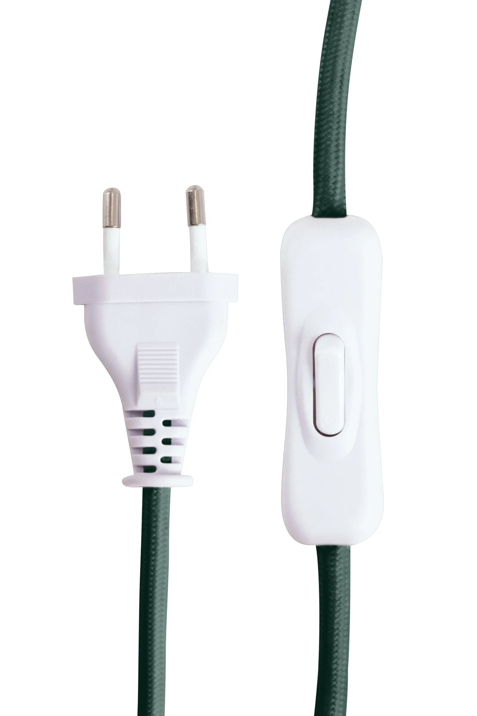 Castello 24 table lamp, Dark green marble, white shade Globen Lighting