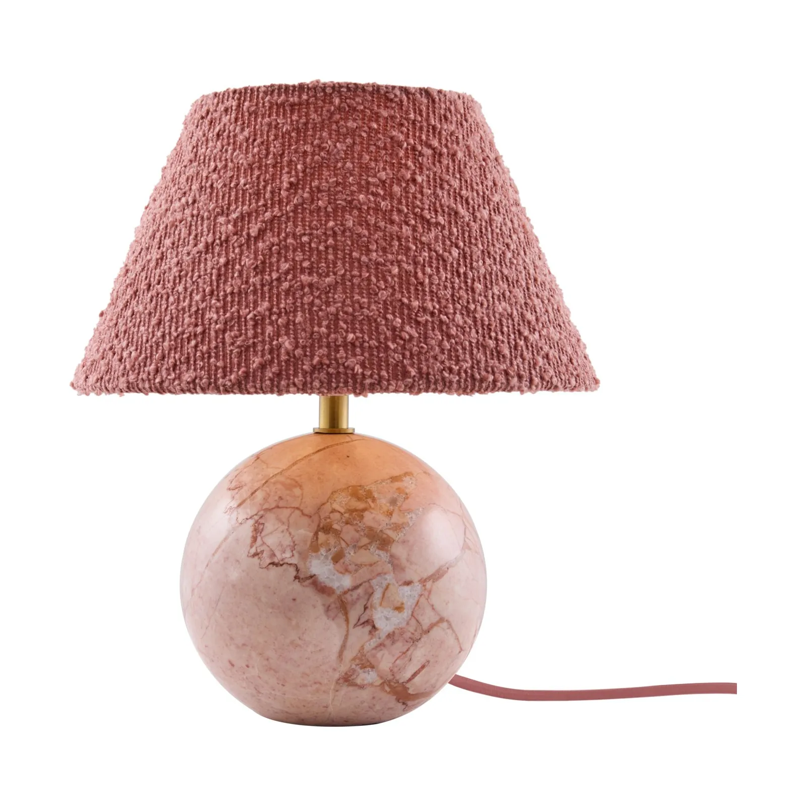 Castello 24 table lamp, Dim pink marble Globen Lighting