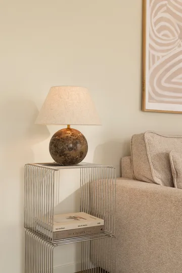 Castello 35 table lamp - Brown marble - Globen Lighting