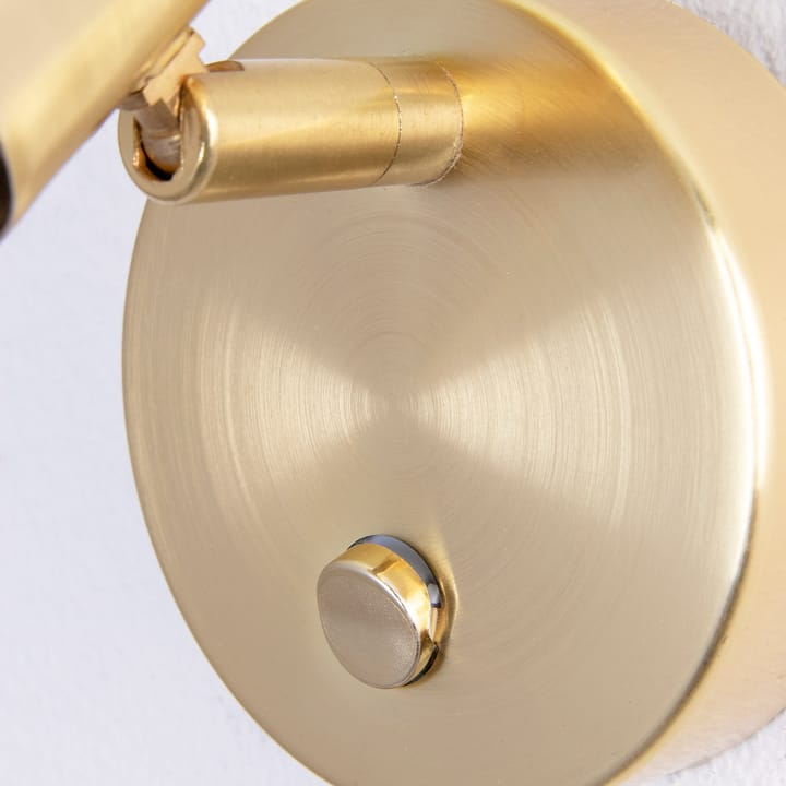 Clark 1 wall lamp brushed brass, Brushed brass Globen Lighting