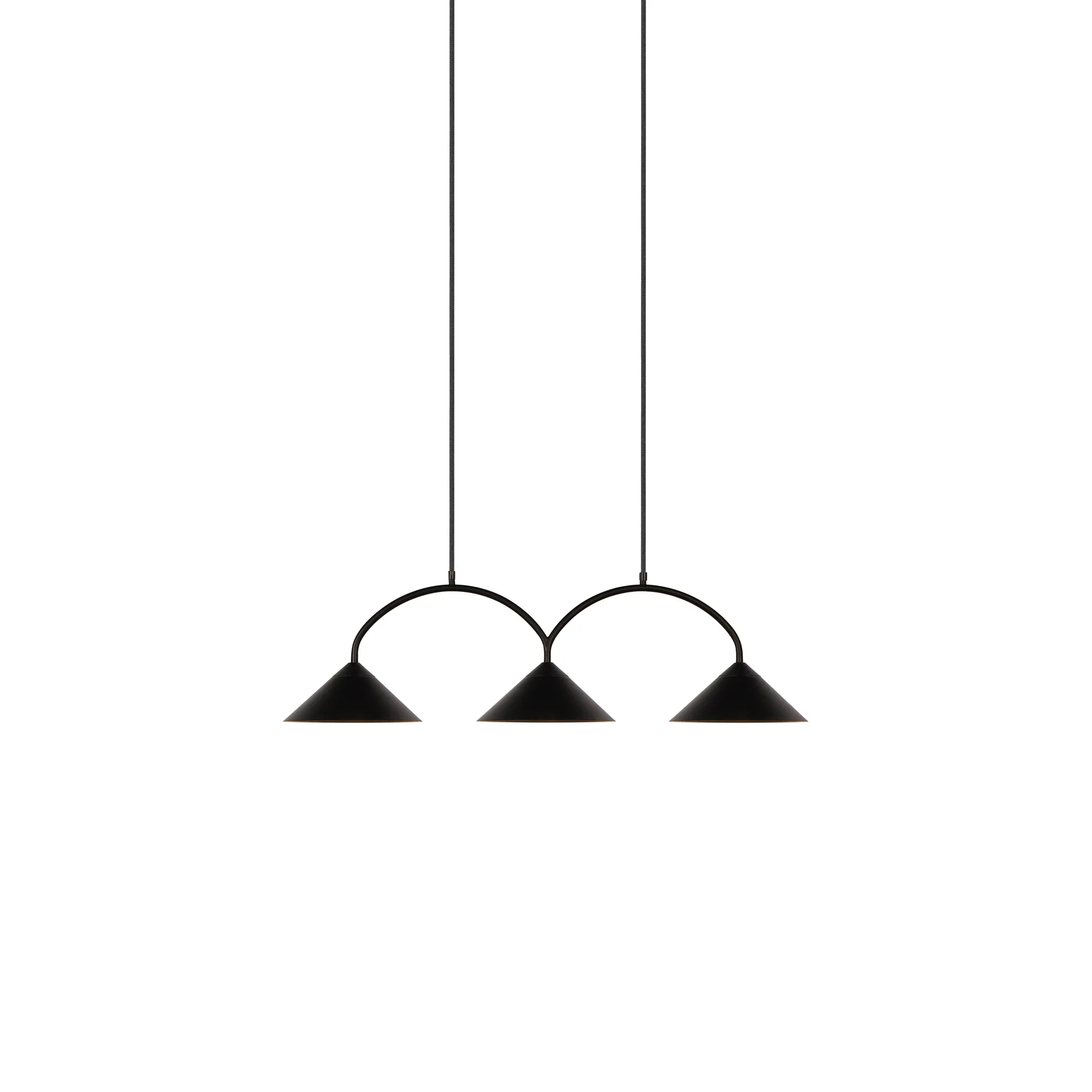 Curve pendant lamp 3, Black Globen Lighting