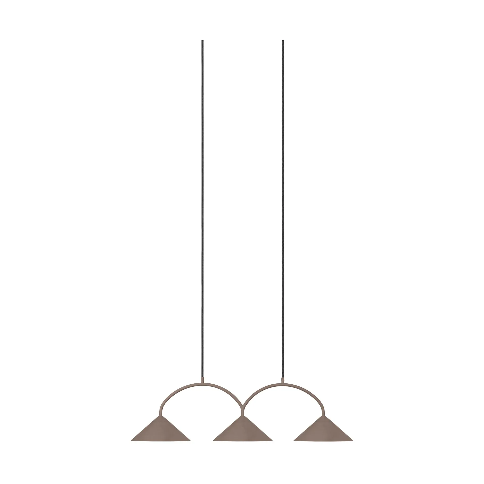 Curve pendant lamp 3, Mocha Globen Lighting