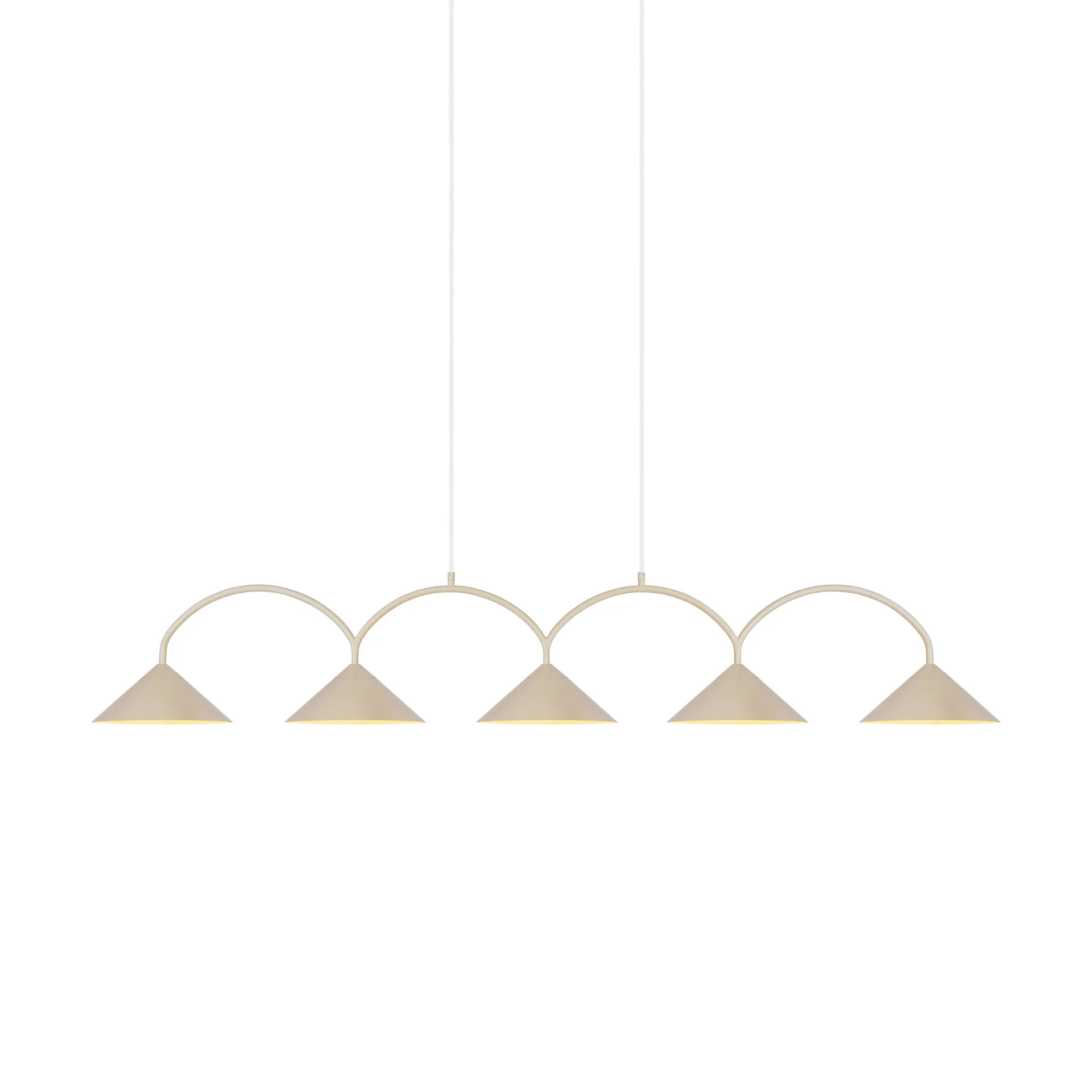 Curve pendant lamp 5, Beige Globen Lighting