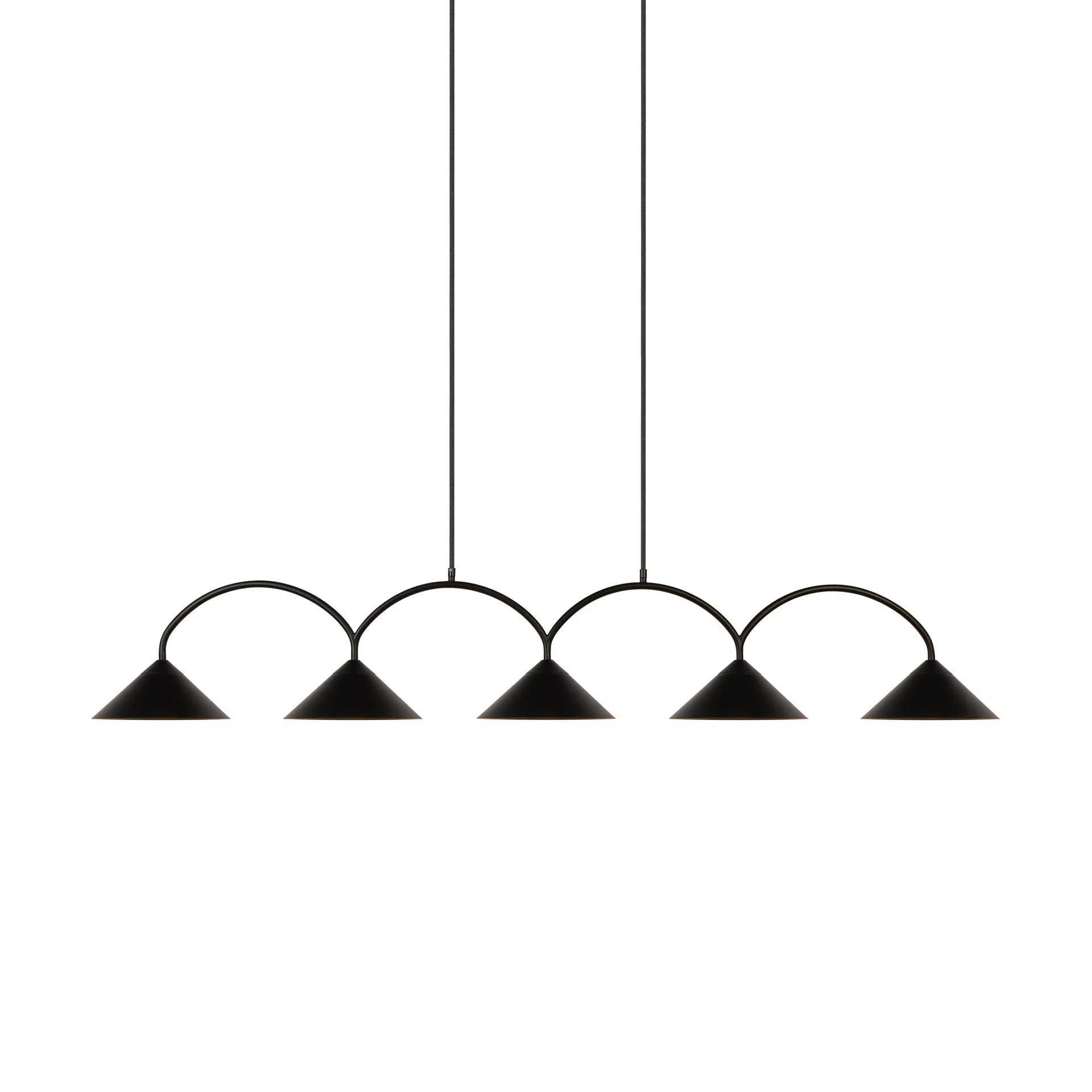 Curve pendant lamp 5, Black Globen Lighting