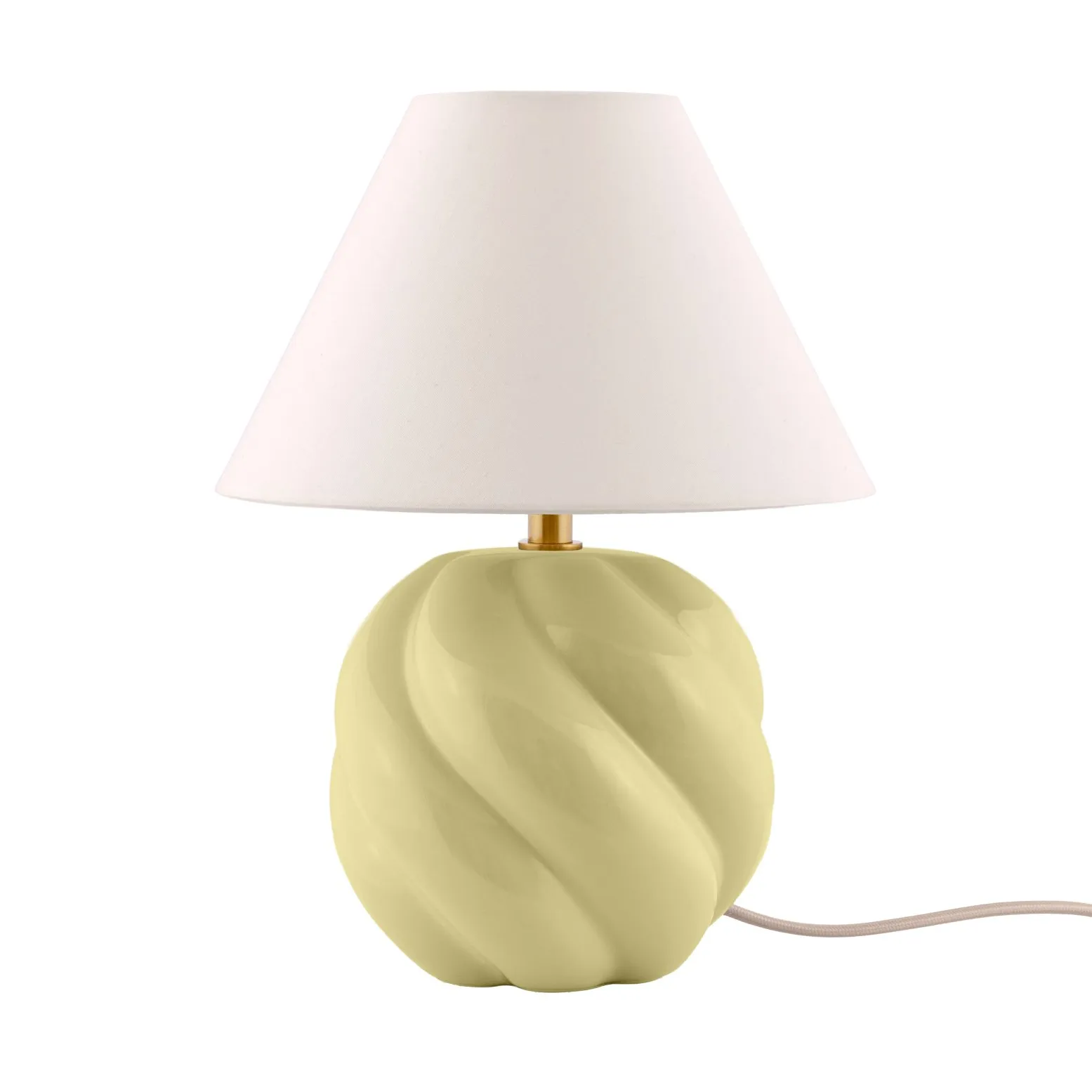Dahlia table lamp, Butter yellow Globen Lighting