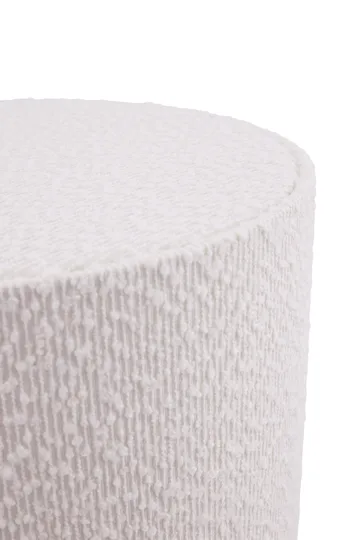 Florian floor lamp - White bouclé/black, Ø30x80 cm - Globen Lighting