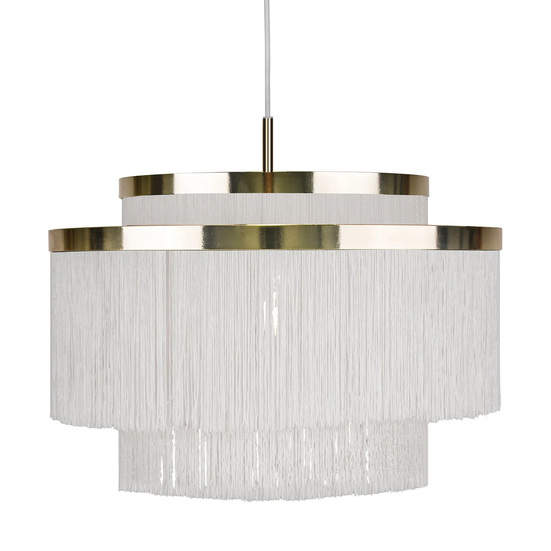 Frans ceiling lamp, white brass Globen Lighting