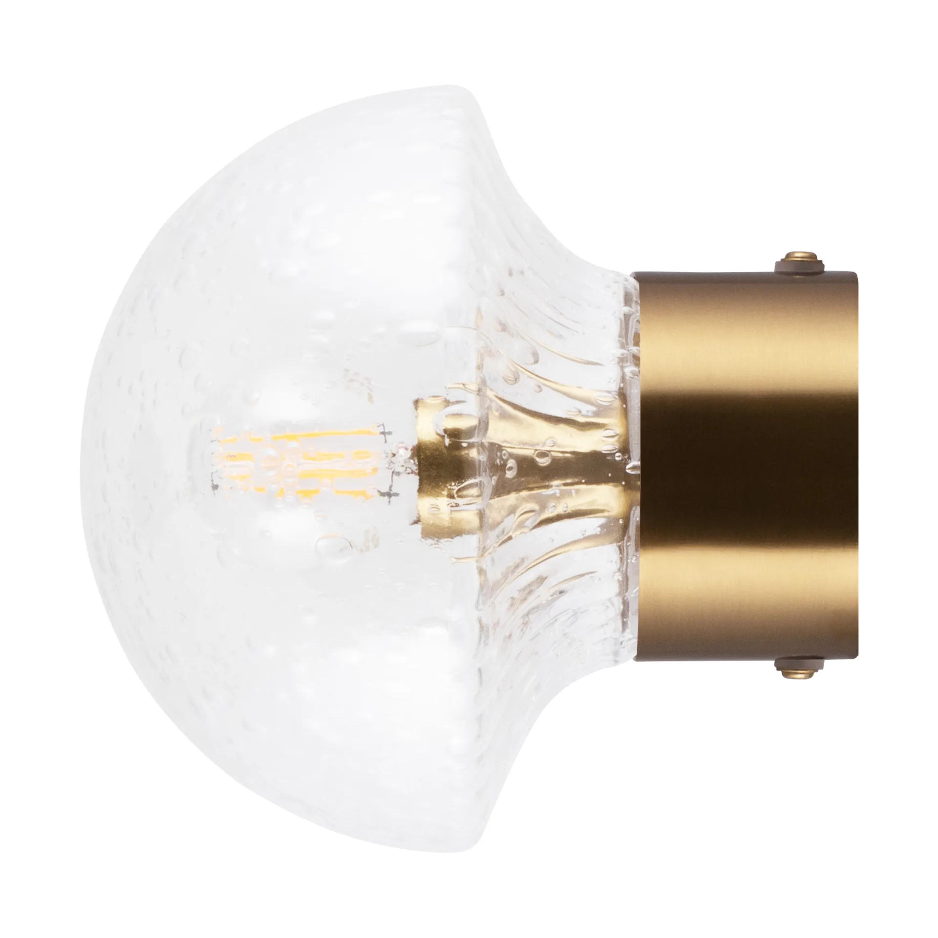 Fungo ceiling Ø16 cm, Clear-brushed brass Globen Lighting