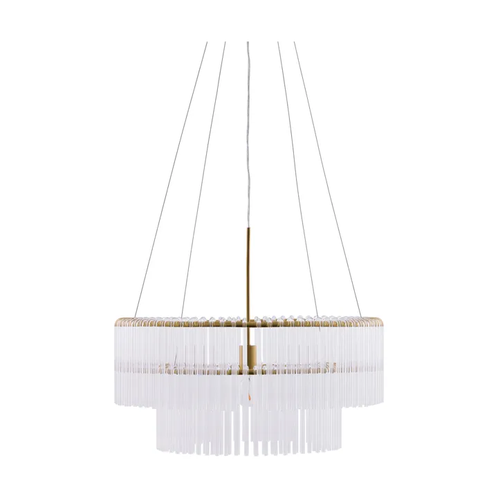 Hook 60 pendant - Clear-brushed brass - Globen Lighting