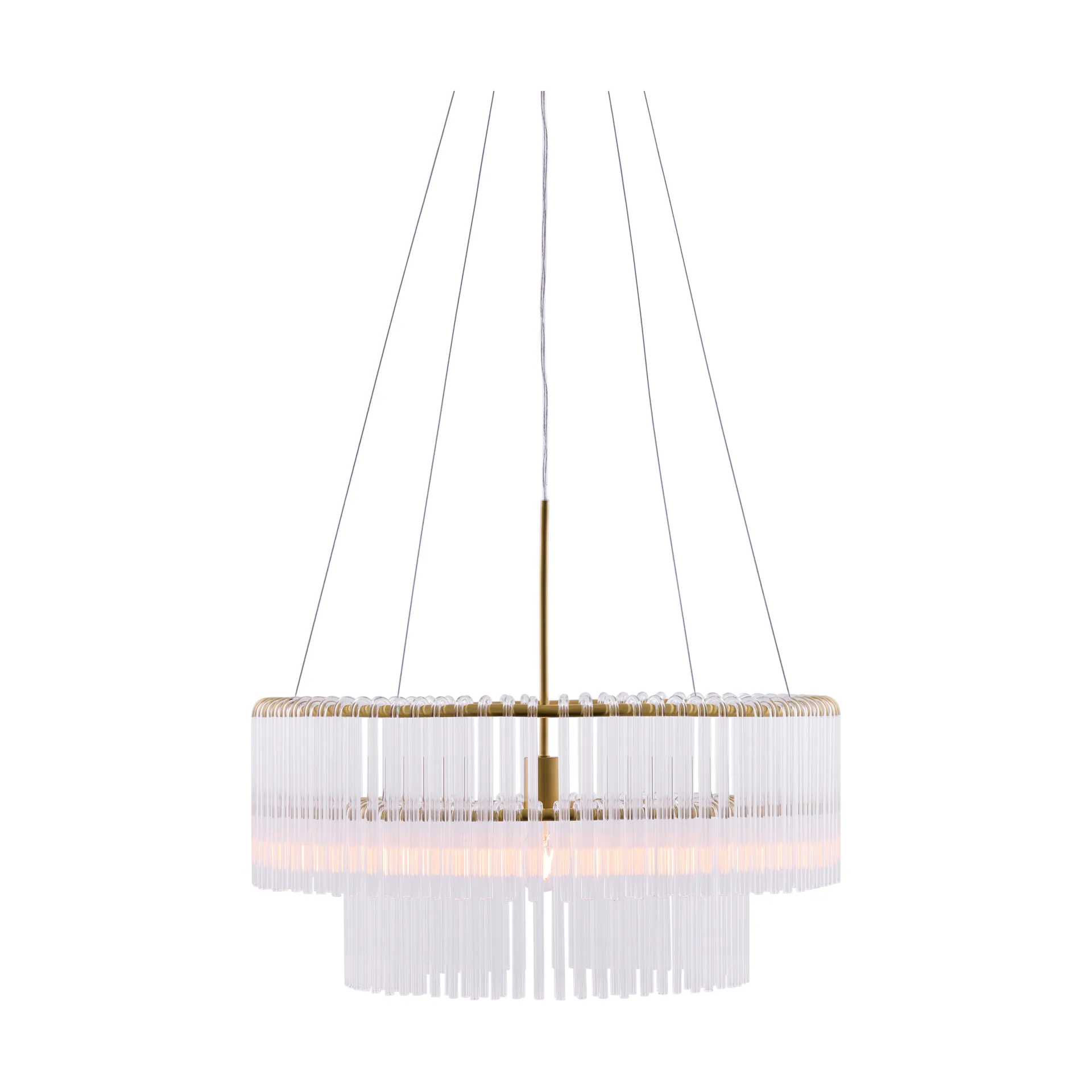 Hook 60 pendant, Clear-brushed brass Globen Lighting