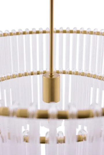 Hook 60 pendant - Clear-brushed brass - Globen Lighting