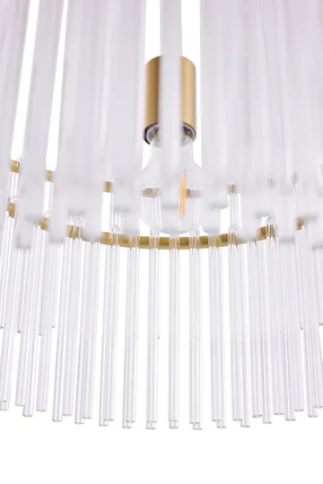 Hook 60 pendant - Clear-brushed brass - Globen Lighting