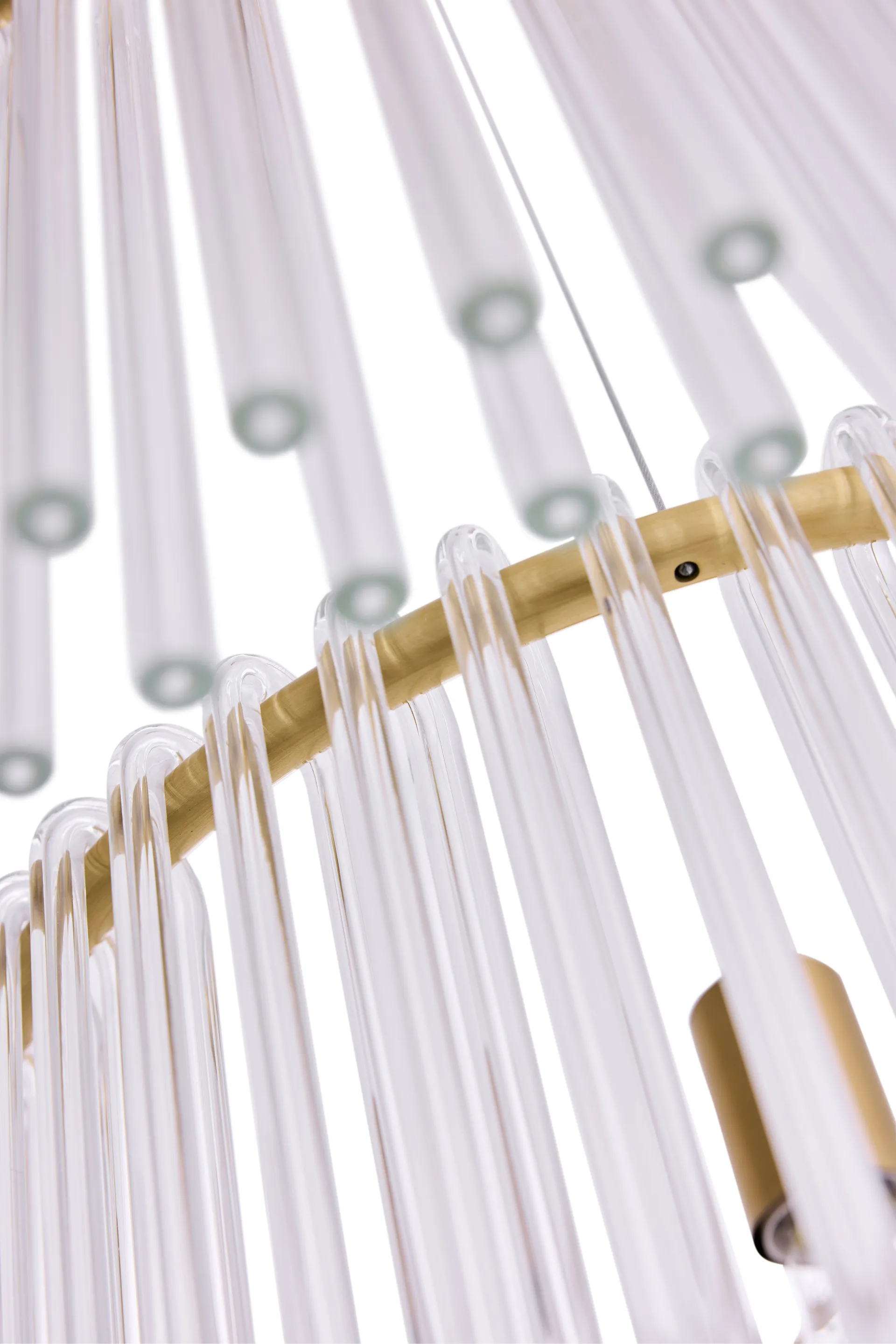 Hook 60 pendant, Clear-brushed brass Globen Lighting