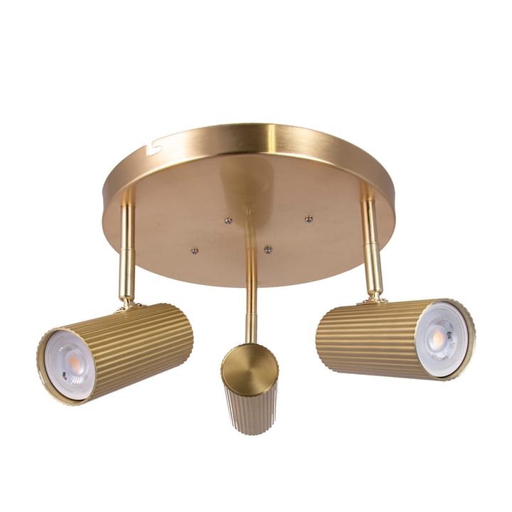 Hubble 3 ceiling lamp, Brushed brass Globen Lighting