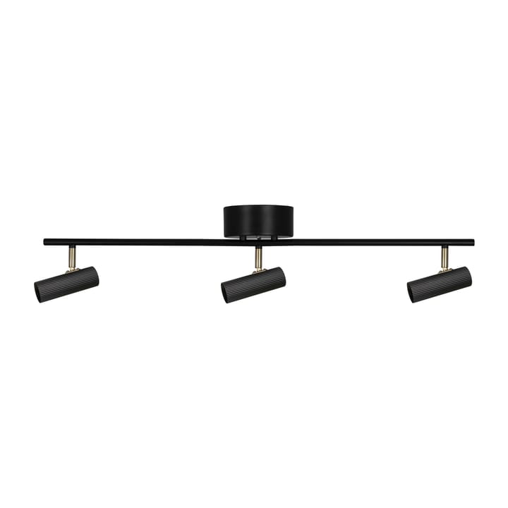 Hubble 3 Long ceiling lamp, Black-brass Globen Lighting