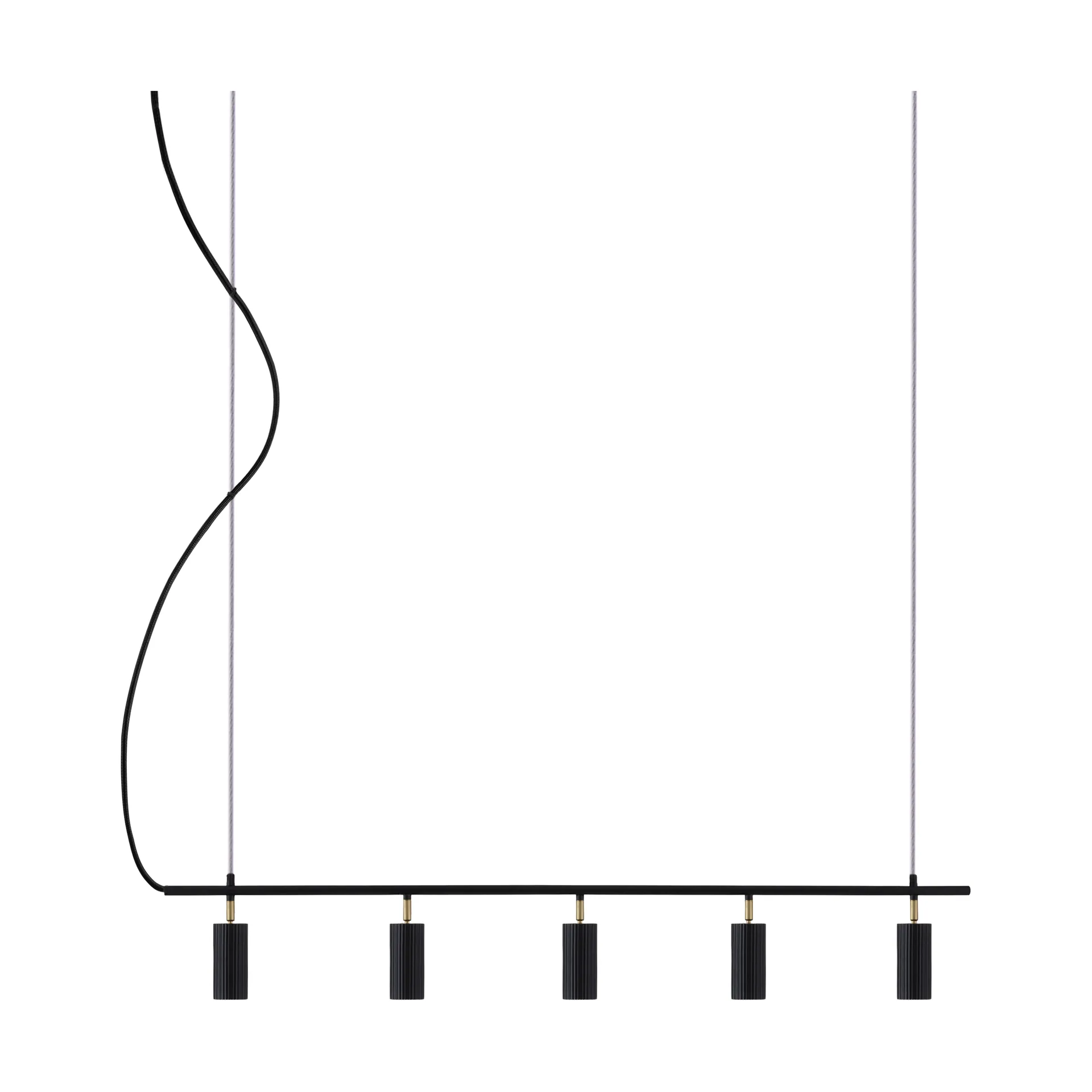 Hubble 5 Long ceiling light, Black Globen Lighting