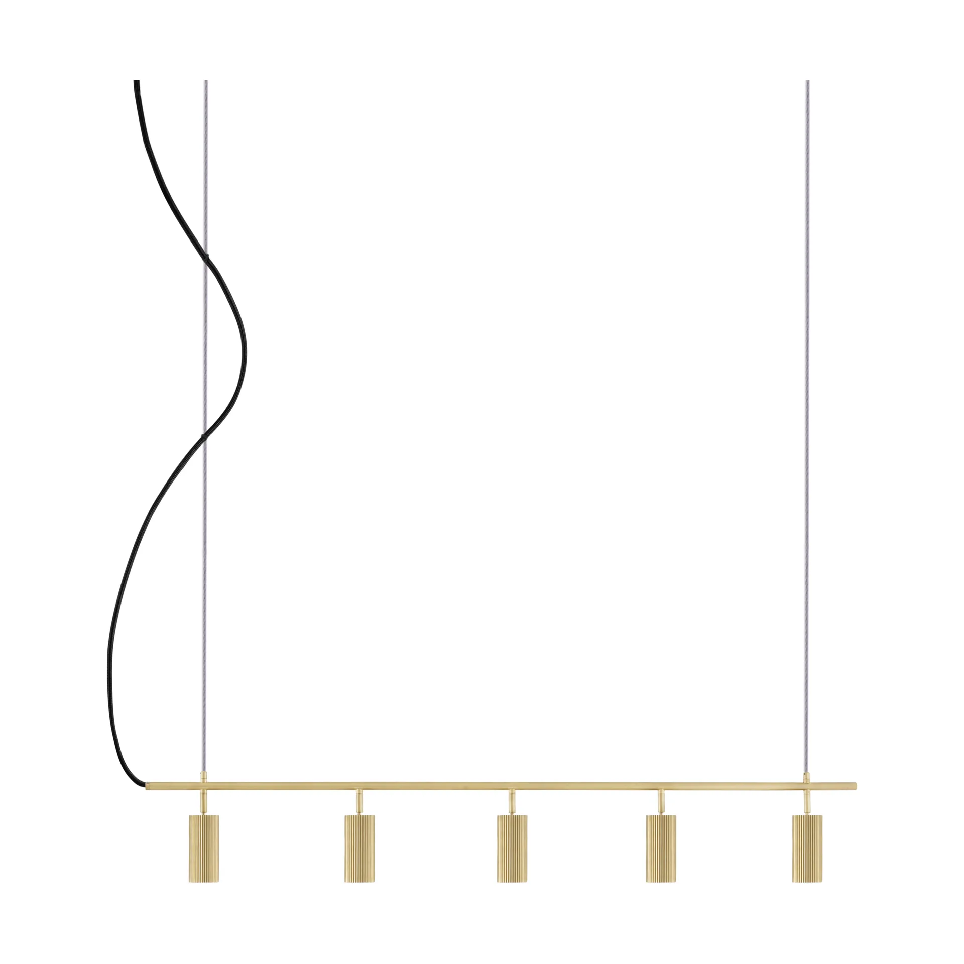 Hubble 5 Long ceiling light, Brushed brass Globen Lighting