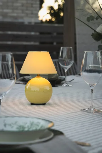 Iris 16 portable table lamp - Butter yellow - Globen Lighting