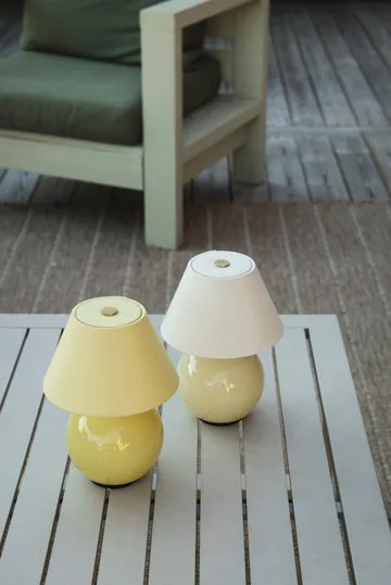 Iris 16 portable table lamp - Butter yellow - Globen Lighting