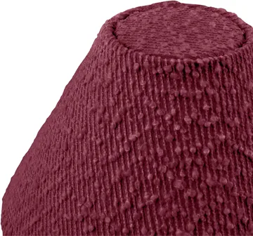 Iris 20 lampshade - Bouclé burgundy - Globen Lighting