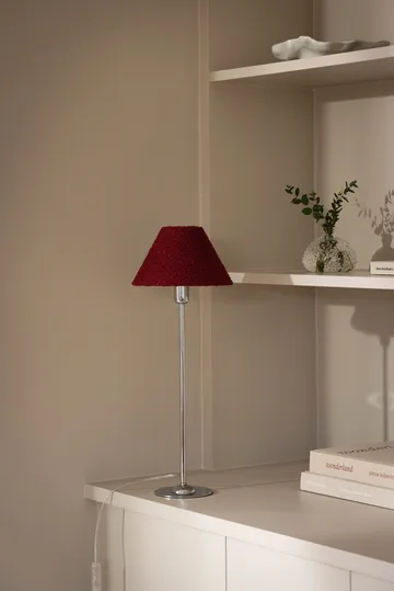 Iris 20 lampshade - Bouclé burgundy - Globen Lighting
