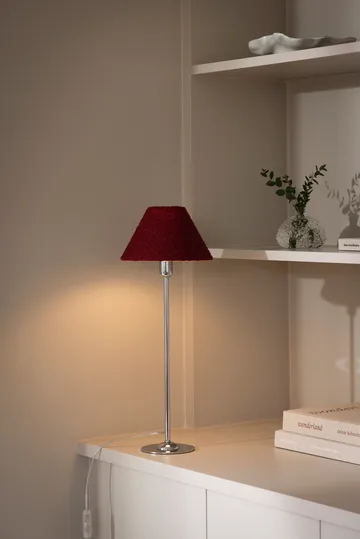 Iris 20 lampshade - Bouclé burgundy - Globen Lighting