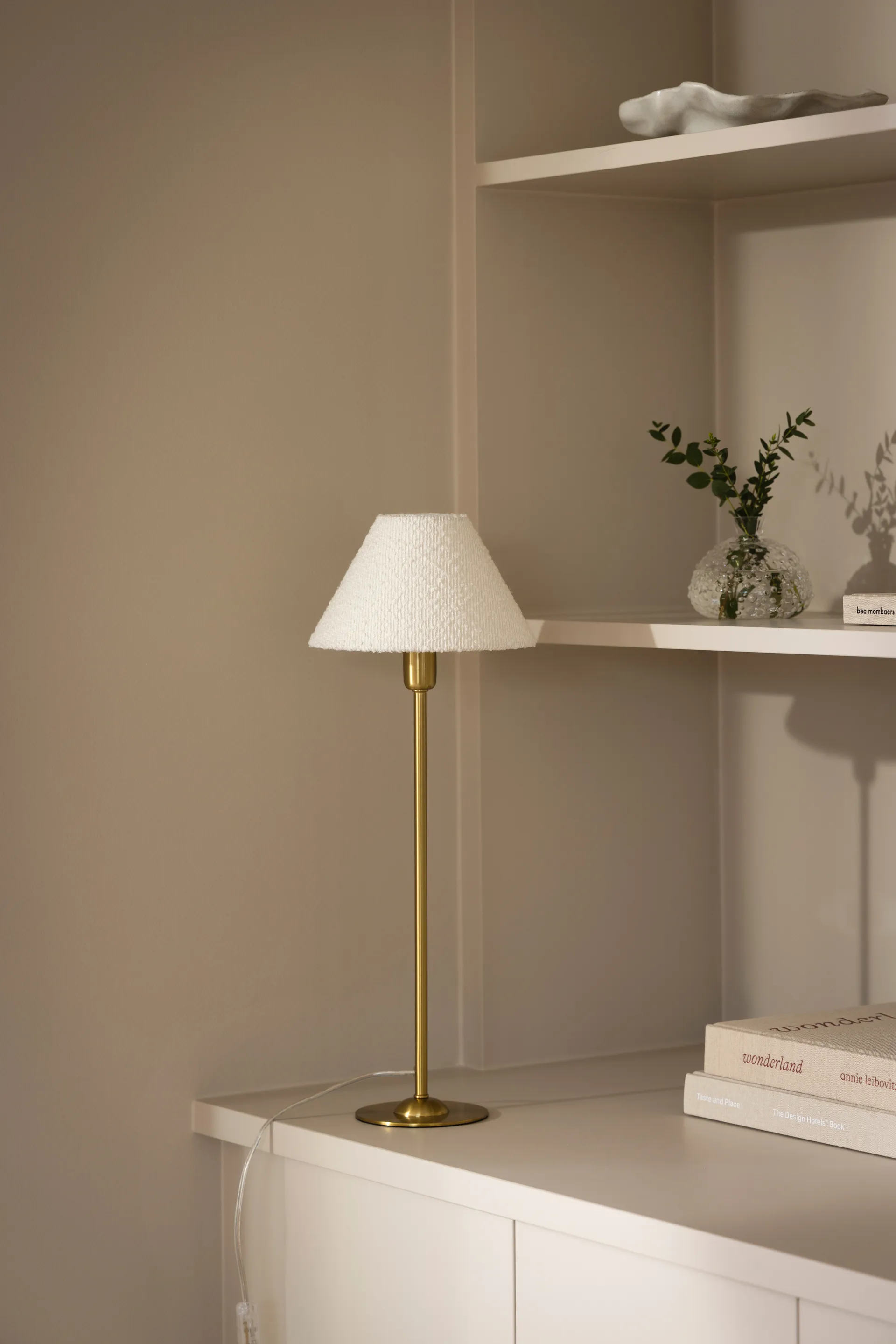 Iris 20 lampshade, Bouclé white Globen Lighting