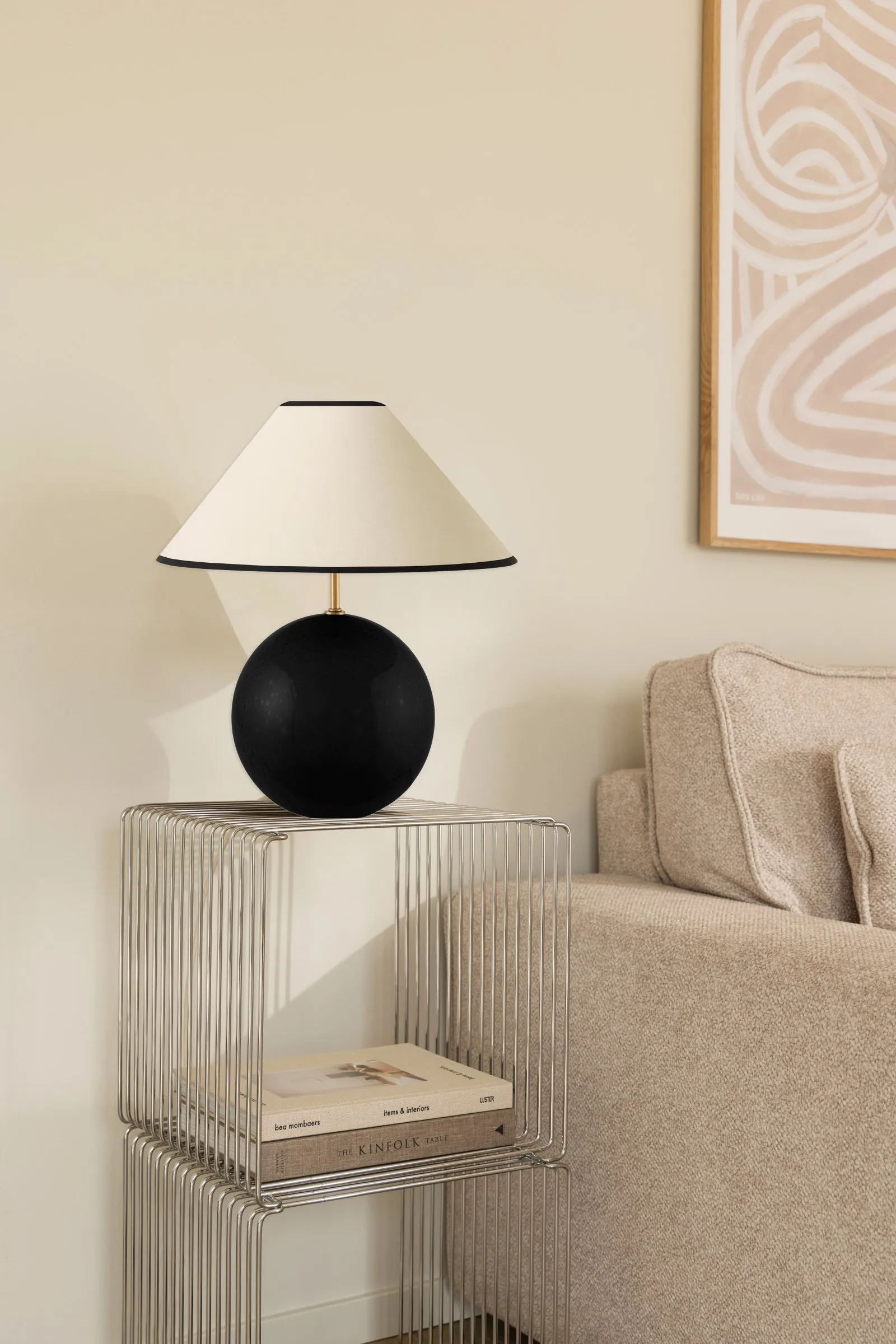 Iris 35 table lamp 39 cm, Noir Globen Lighting