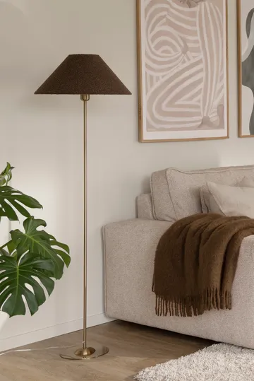 Iris floor lamp base - Brushed brass - Globen Lighting