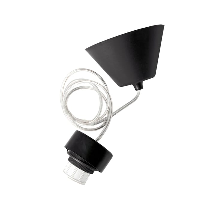 Lamp suspension indoor IP20, black-transprarent Globen Lighting