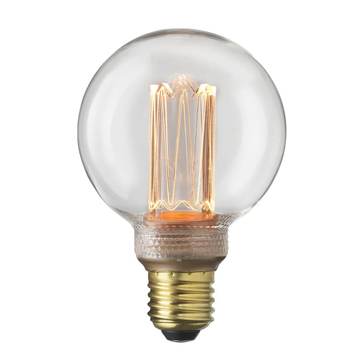 Light bulb E27 Laser LED filament glob, Clear Globen Lighting