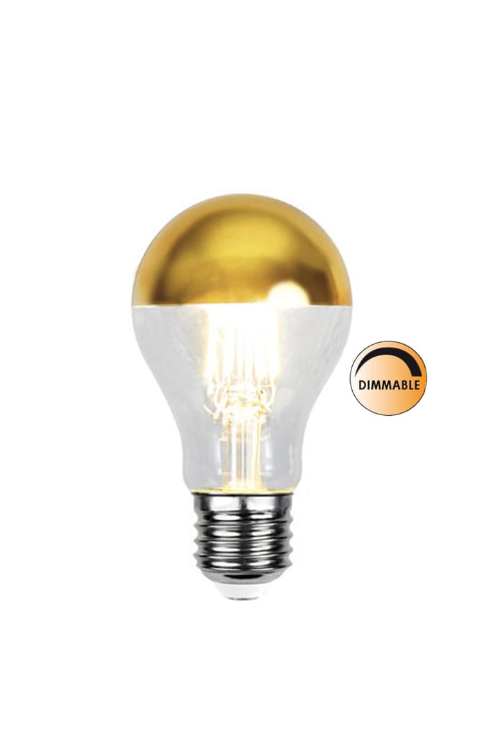 Light source LED 352-95 top mirrored dimmable E27 - Gold - Globen Lighting