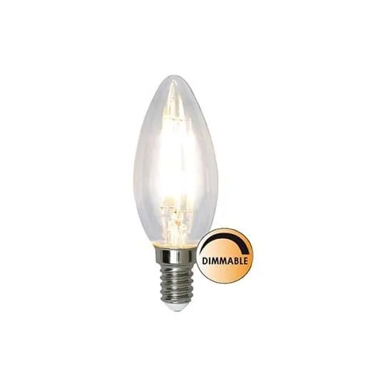 Light source LED filament Crown 3.2W dimmable E14, Clear Globen Lighting