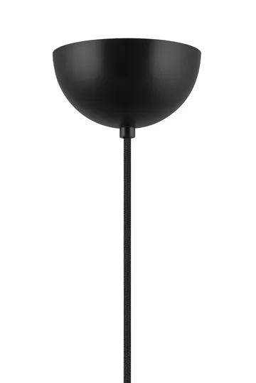 Lou pendant lamp - 3, white bouclé-black, 46x46 cm - Globen Lighting