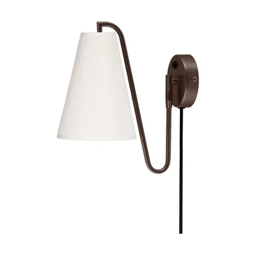 Lou wall lamp - Bouclé white-bronze - Globen Lighting