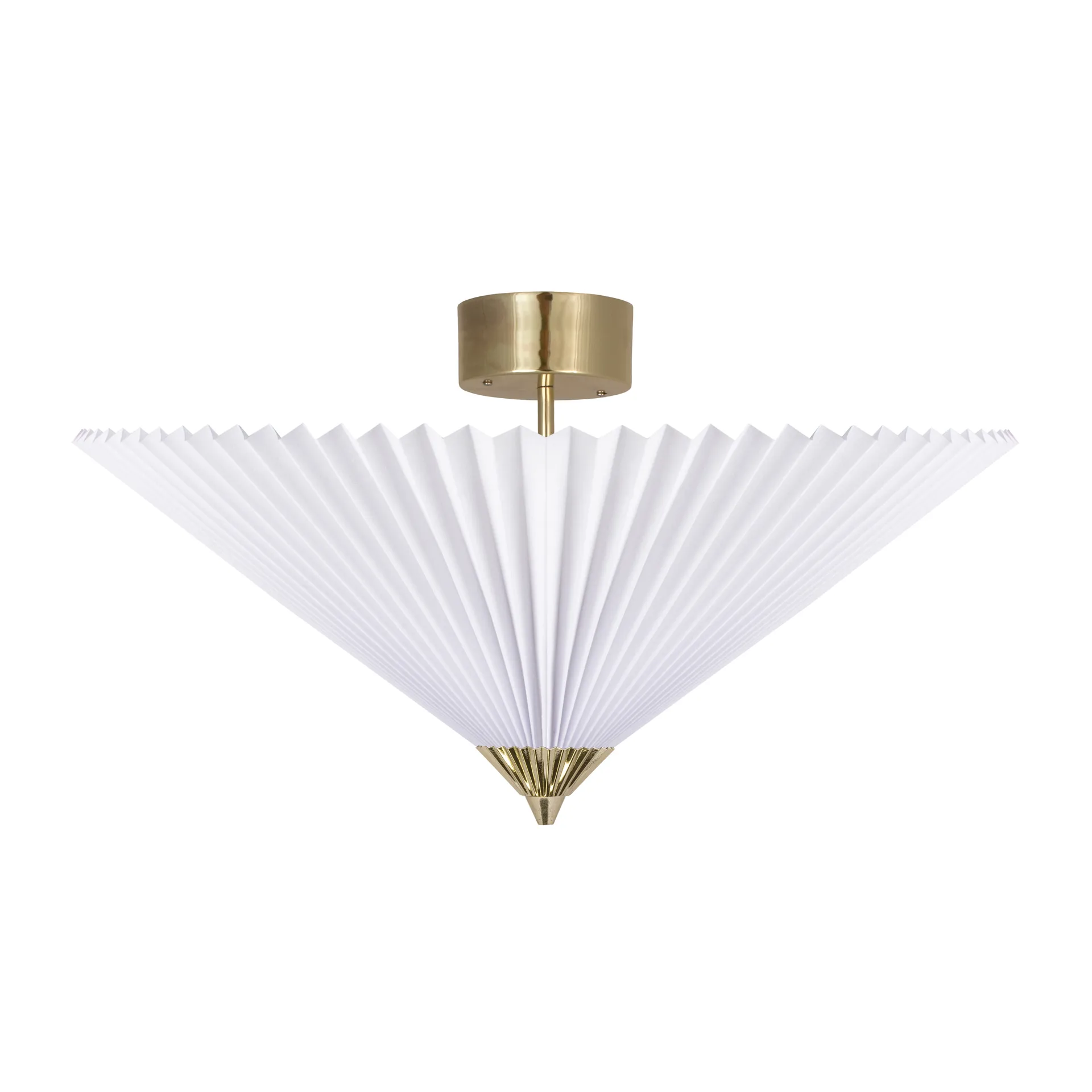 Matisse ceiling lamp Ø60 cm, brass-white Globen Lighting