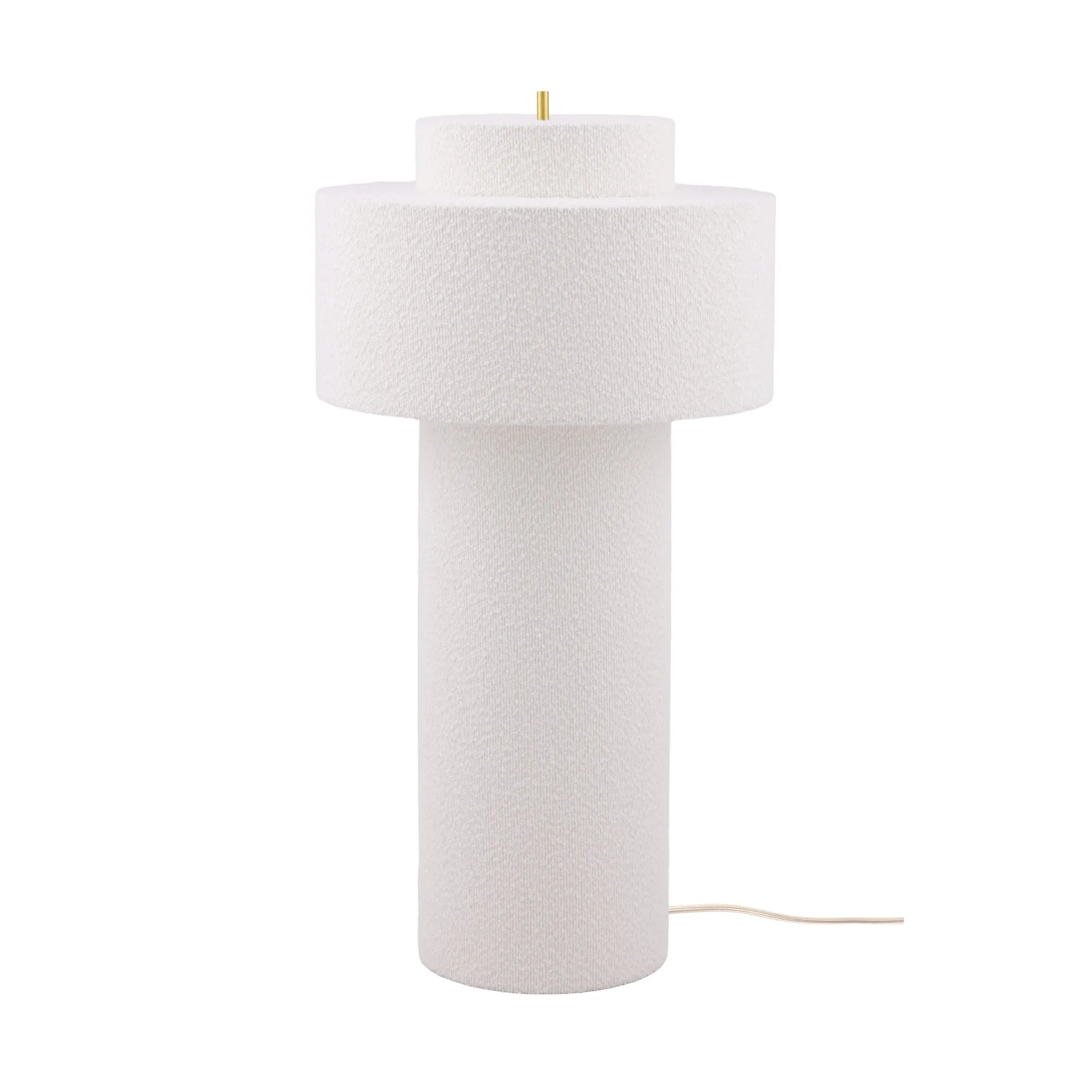 Noah floor lamp, White bouclé, Ø45x88 cm Globen Lighting