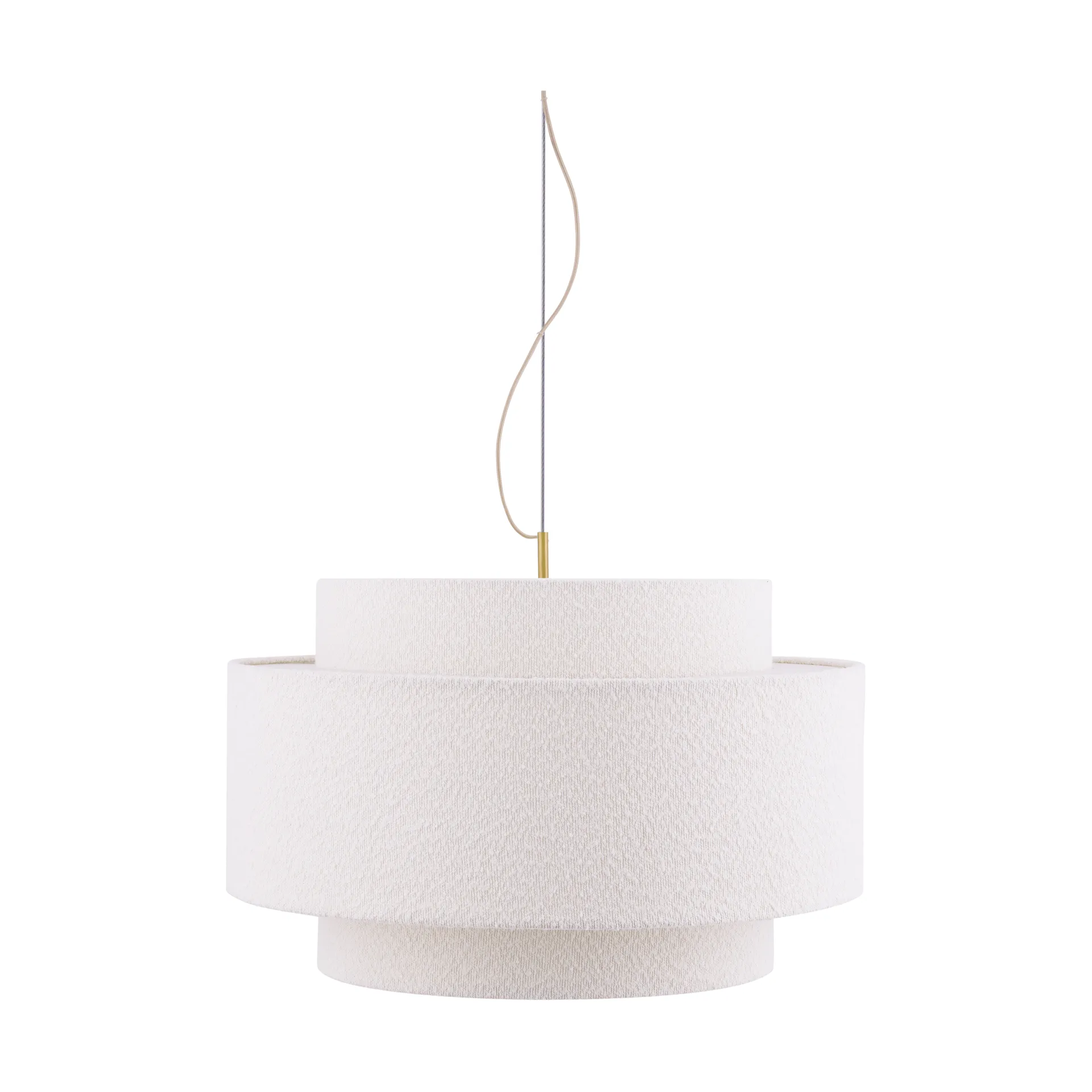 Noah pendant Ø70 cm, Bouclé white Globen Lighting