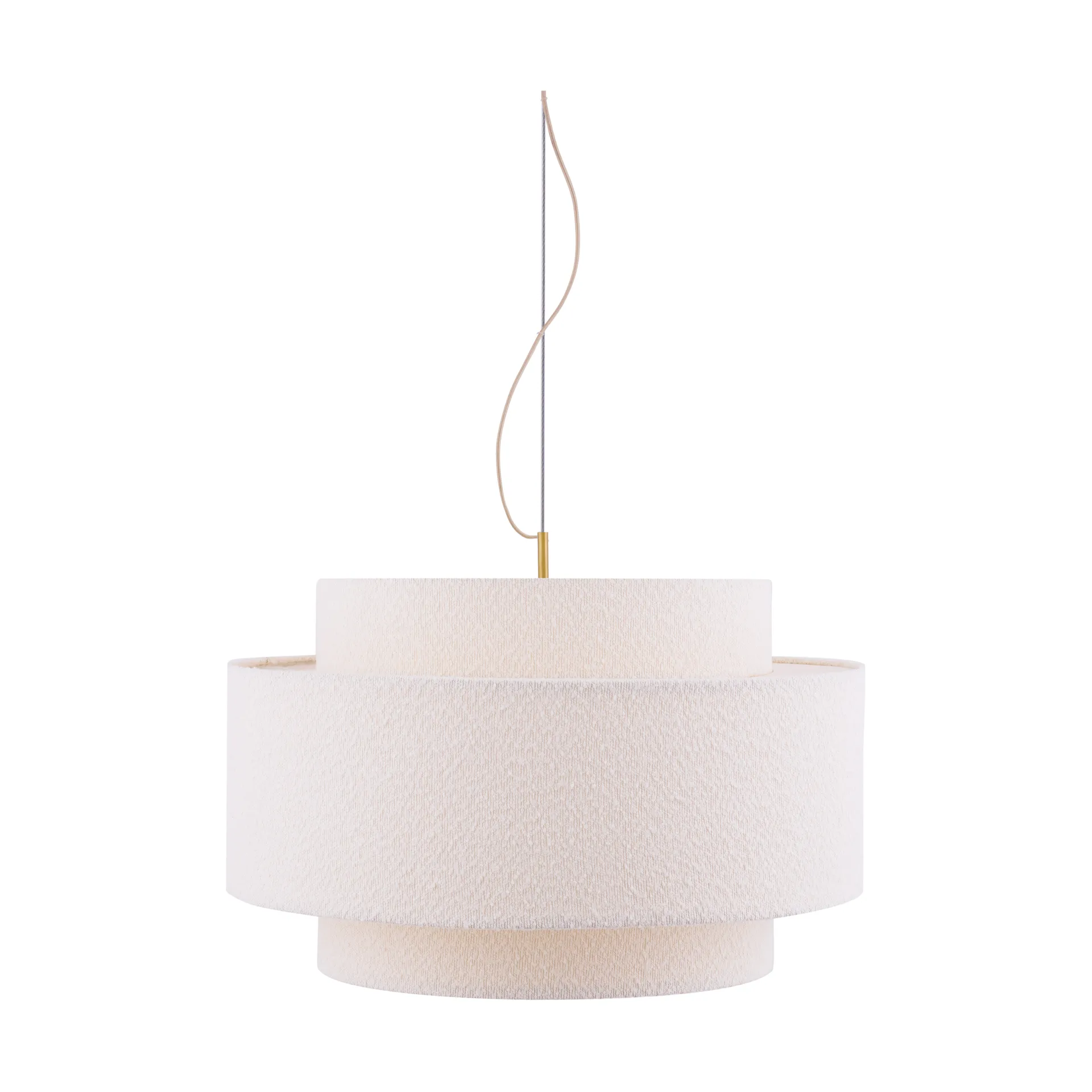 Noah pendant Ø70 cm, Bouclé white Globen Lighting