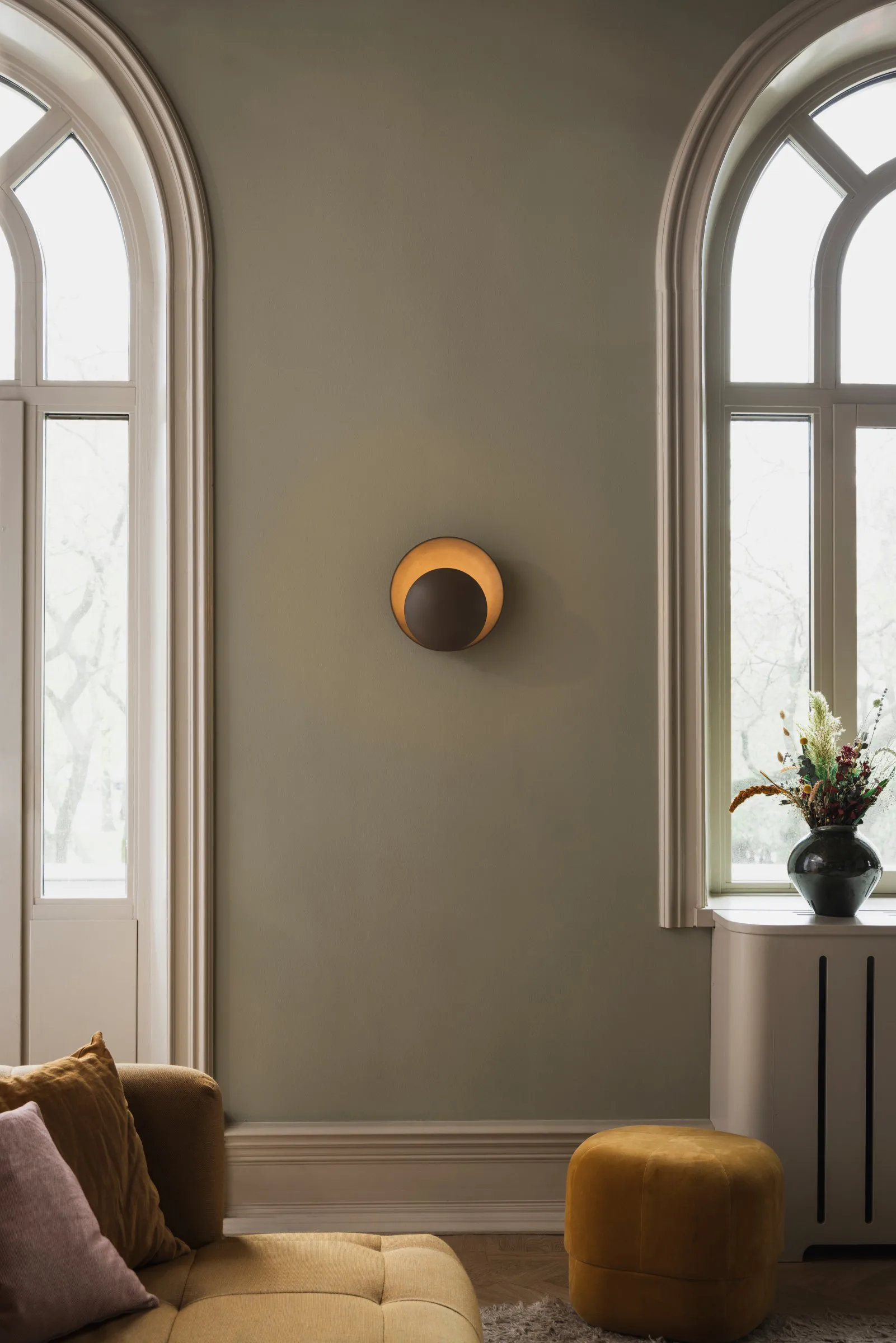 Orbit wall lamp, Mocha Globen Lighting