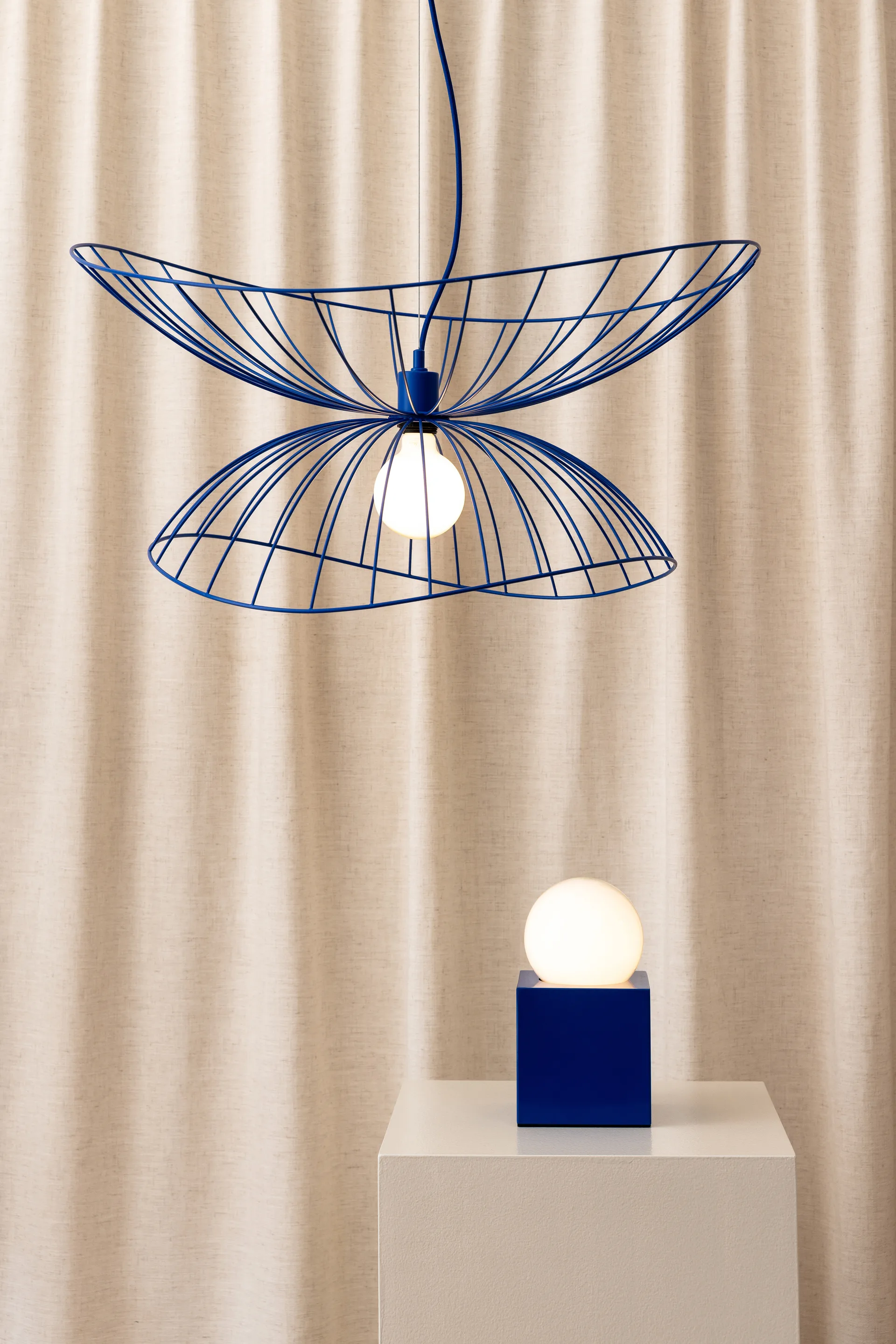 Ray ceiling lamp Ø70 cm, Blue Globen Lighting